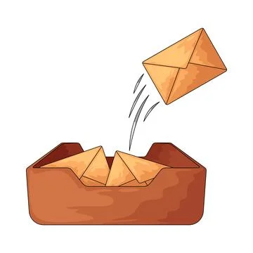 Outbox illustration 스톡 일러스트