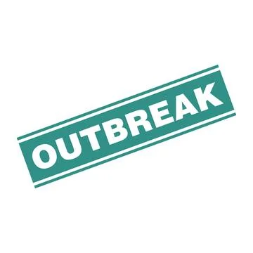 Outbreak Letter Rubber Stamp Vector Design Template Stock Illustration