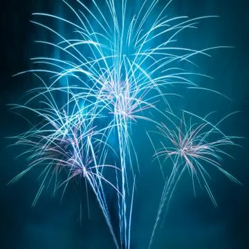 Outbreaks of fireworks Stock Photos