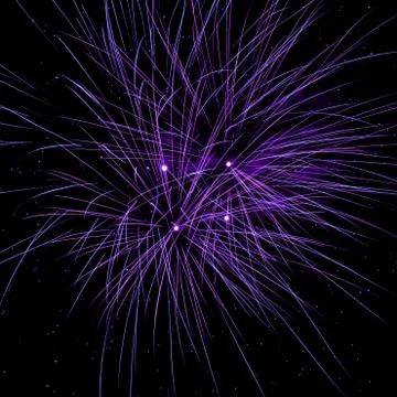 Outbreaks of fireworks Stock Photos
