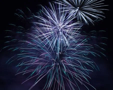 Outbreaks of fireworks Stock Photos