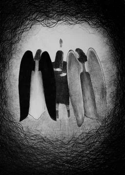 The outcome of the soul Illustrazione stock