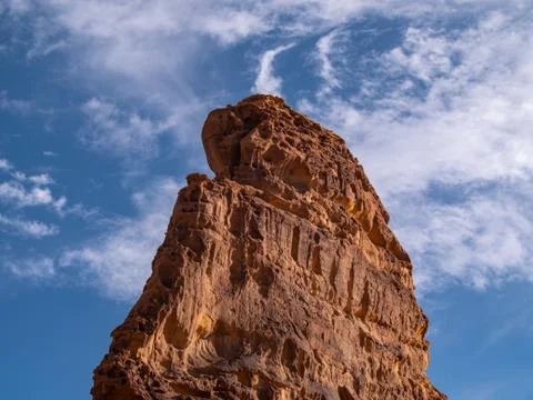 Outcrop geological formations, Al Ula in Saudi Arabia Stock Photos