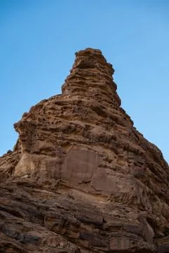 Outcrop geological formations, Al Ula in Saudi Arabia Stock Photos