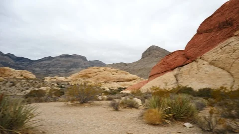 An outcrop of sandstone rocks Stock Footage 105219845