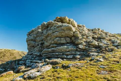 Outcropping at the top Stock Photos