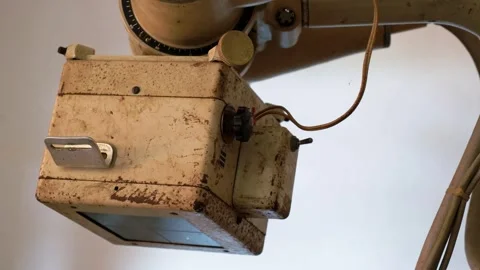 Outdated and rusty medical equipment in a field hospital in Cameroon Stock Footage 332975543