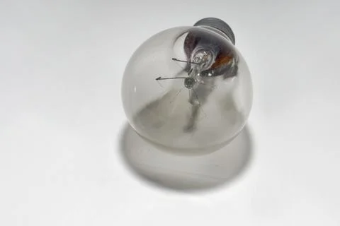 Outdated incandescent bulb with standard base Stock Photos