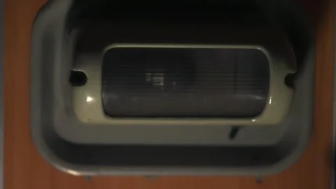 An outdated light fixture on trains. 库存影片 311240704