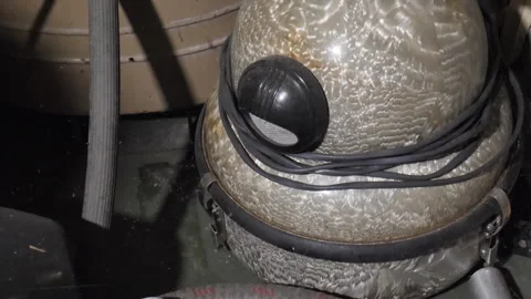 Outdated Old Retro Vacuum Cleaner Stock Footage 296579504