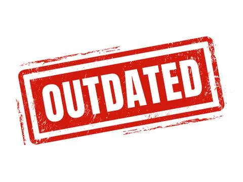 Outdated red stamp style Illustrazione stock