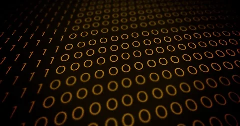 Outdated Retro old binary code within old computer hardrive Stock Footage 80471003