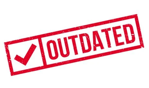 Outdated rubber stamp Stock Illustration