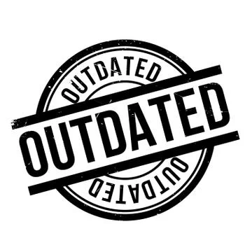Outdated rubber stamp Stock Illustration