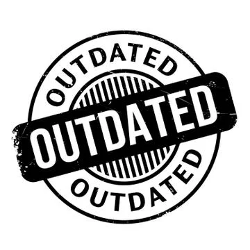 Outdated rubber stamp Stock Illustration