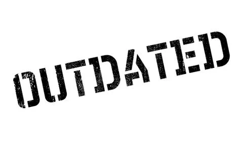 Outdated rubber stamp Stock Illustration