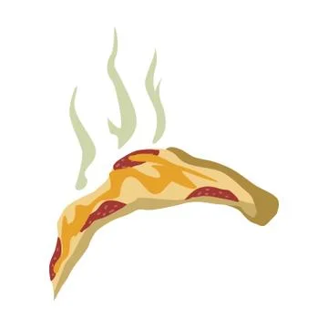 Outdated smelly pizza, recycling garbage concept, utilize waste vector Illustrazione stock