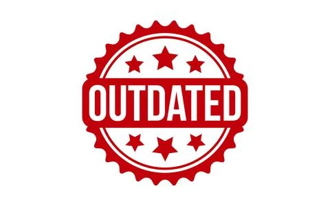 Outdated Stamp. Red Outdated Rubber grunge Stamp Stock Illustration