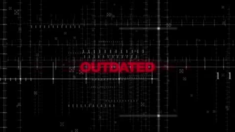 Outdated Text Animation on Digital Background Stock Footage 343589893