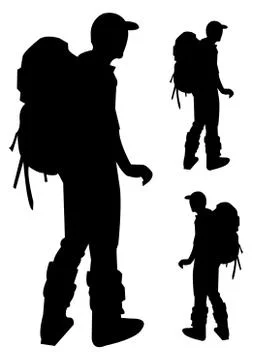 Outdoor activities Pictograms people Man Icon Sign Symbol Stockillustratie