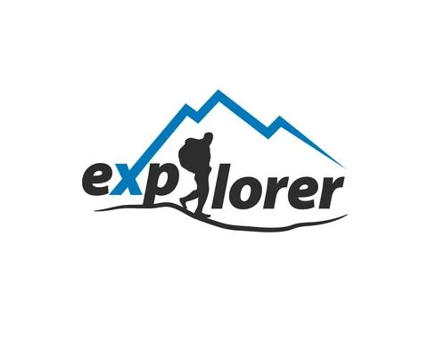 Outdoor activity logo Stock Illustration