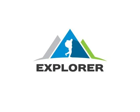 Outdoor activity logo Stock Illustration