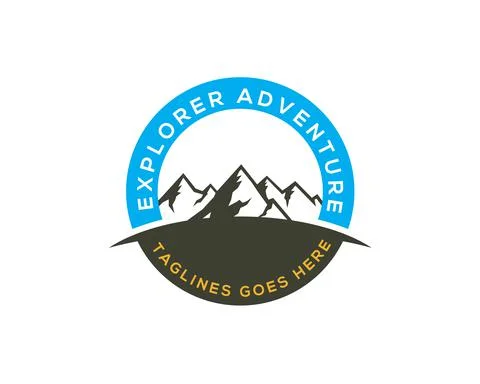 Outdoor activity logo Stock Illustration