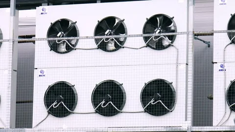 Outdoor air conditioning Stock Footage 78307474