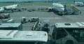 Outdoor airfield scenery domestic Airport Ngurah Rai in Bali - Indonesia 4k or 4k+ Resolution