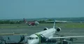 Outdoor airfield scenery domestic Airport Ngurah Rai in Bali - Indonesia 4k or 4k+ Resolution