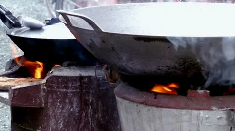 An outdoor barbecue close up Видео 10578095