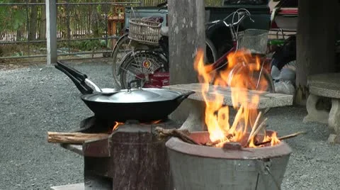 An outdoor barbecue Видео 10578052
