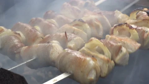 Outdoor barbecue Stock Footage 152373850