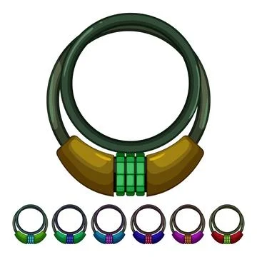 Outdoor bicycle lock cartoon vector graphic Illustration