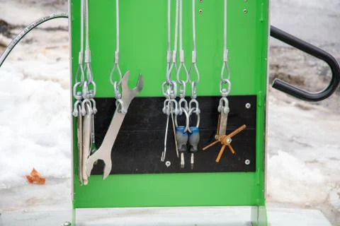 Outdoor Bicycle Toolkit Stock Photos