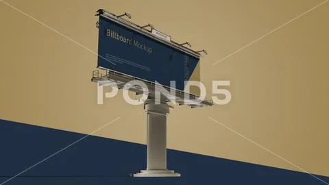 Outdoor Billboard Mockup Large Advertising Display PSD 템플릿