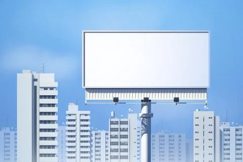 Outdoor Billboard Realistic Ilustración de archivo