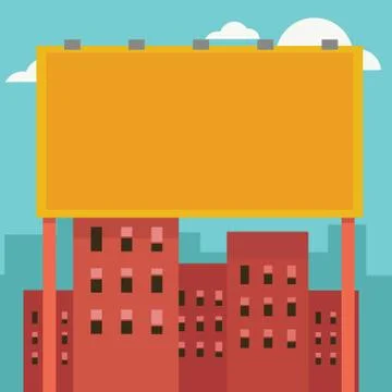 Outdoor billboard vector Stock-Illustration