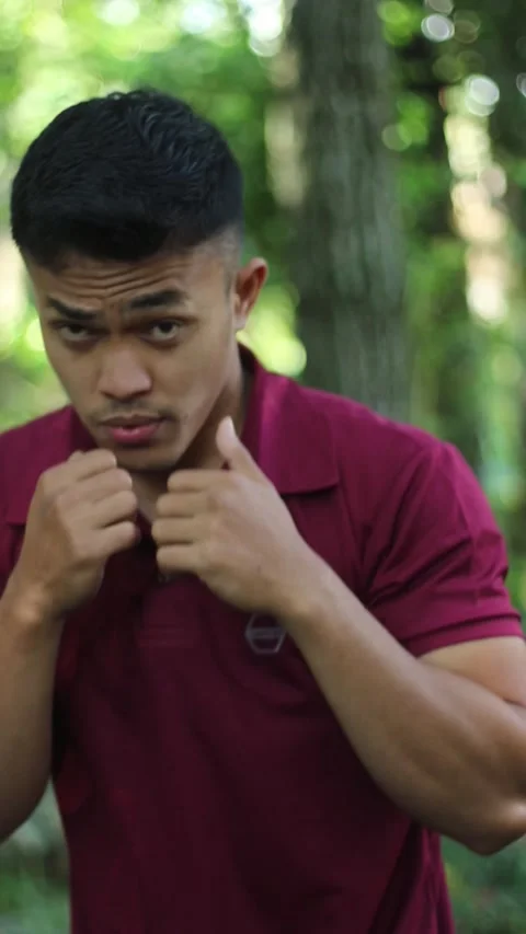 Outdoor Boxing Exercise Stock Footage 310996299