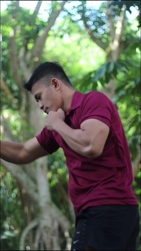 Outdoor Boxing Exercise Stock Footage 310996310