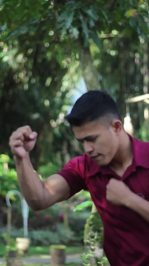 Outdoor Boxing Exercise Stock Footage 310996312