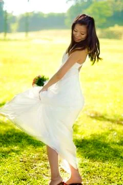 Outdoor bride Stock Photos