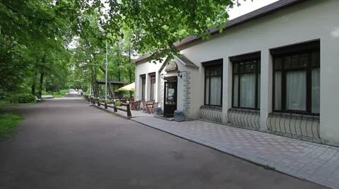 Outdoor cafe Video stock 35700226