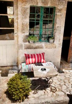 Outdoor cafe Foto stock