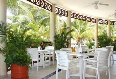 Outdoor Cafe Foto stock