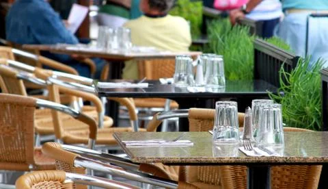 Outdoor cafe Stock Photos