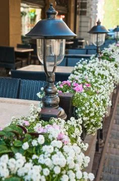 Outdoor cafe Stock Photos