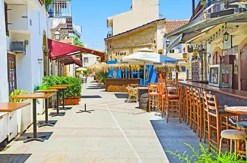 The outdoor cafe Stock Photos