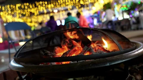 Outdoor camp fire Stock Footage 295482885
