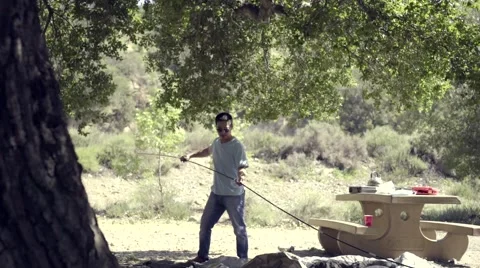 Outdoor Camping Stock Footage 48872829